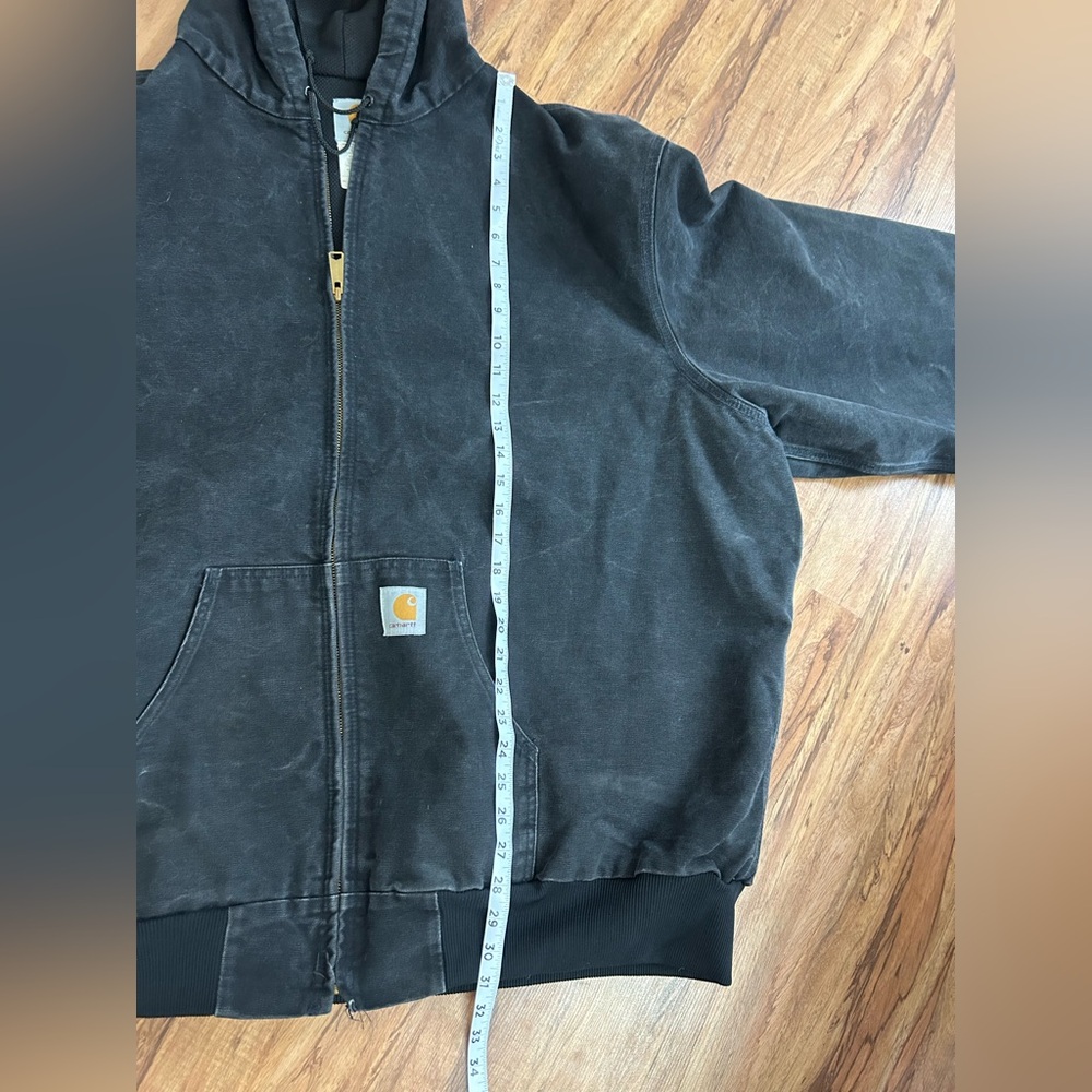 Vintage Carhartt Duck Canvas Active Thermal Lined USA Jacket Mens Size 4XL Tall - Picture 8 of 9